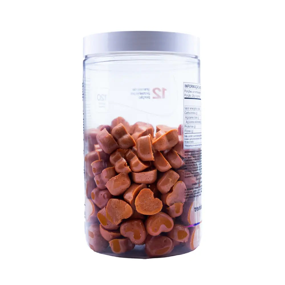 Whey Protein Caramelo Salgado Concentrado Zero açúcar 120 gomas Trevisan Mais Oficial
