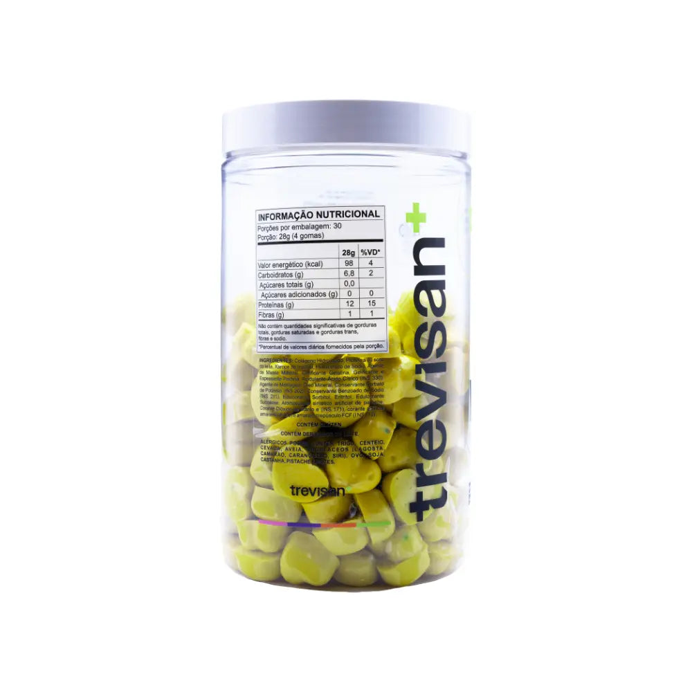 Whey Protein Pistache Concentrado Zero açúcar 120 gomas Trevisan Mais Oficial