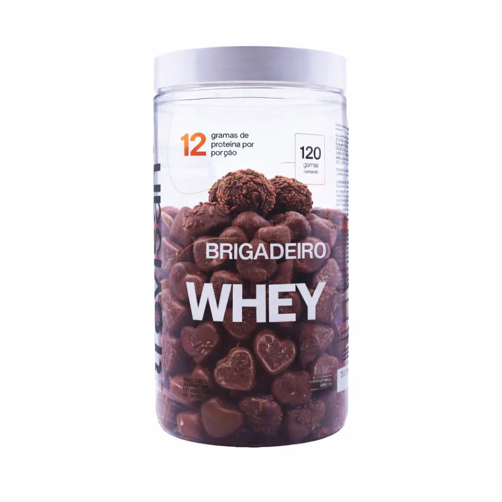 Whey Protein Brigadeiro Concentrado Zero açúcar 120 gomas Trevisan Mais Oficial